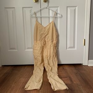 Yellow Checkered Romper